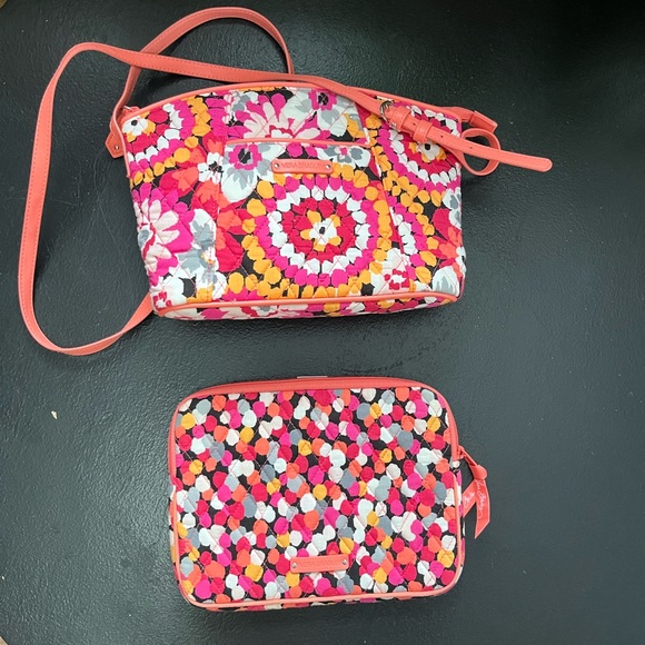 VERA BRADLEY “Pixie Blooms” Patterned Bag Set- 6 Pieces Nearly New - Picture 4 of 7